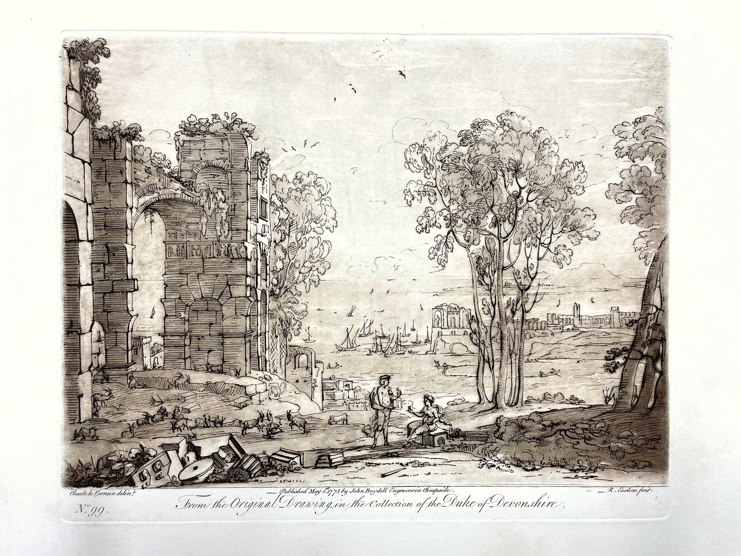 From the Original Drawing in the Collection of the Duke of Devonshire, Claude Lorrain, C. 1775