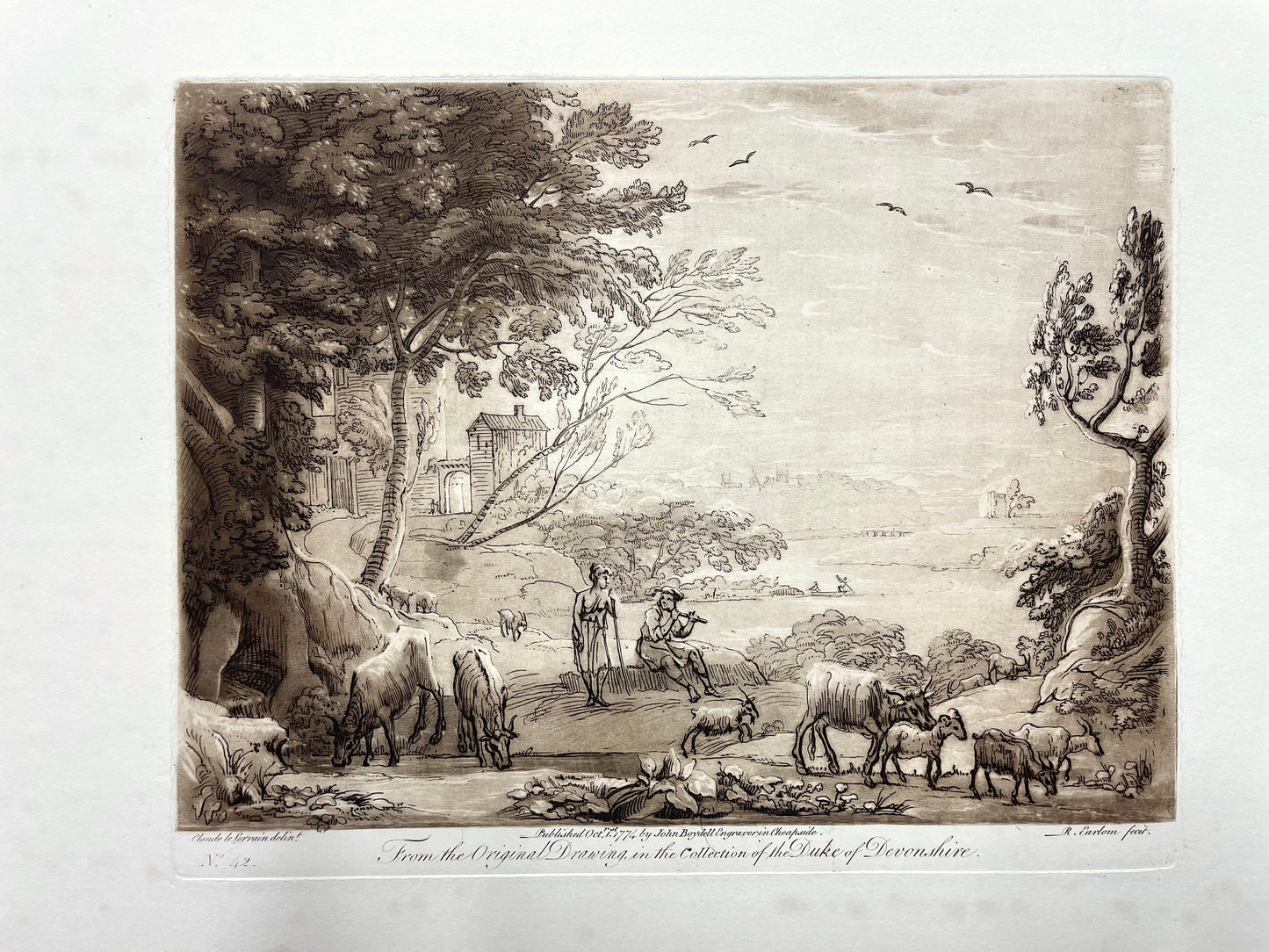 From the Original Drawing in the Collection of the Duke of Devonshire, Claude Lorrain, C. 1774