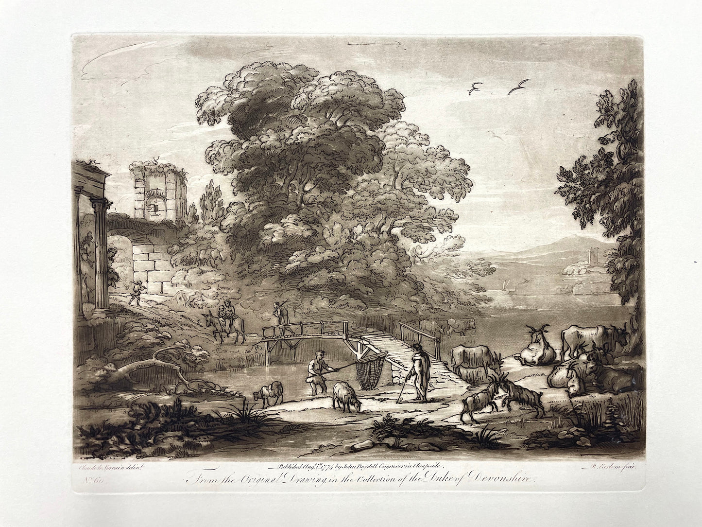 From the Original Drawing in the Collection of the Duke of Devonshire, Claude Lorrain, C. 1774