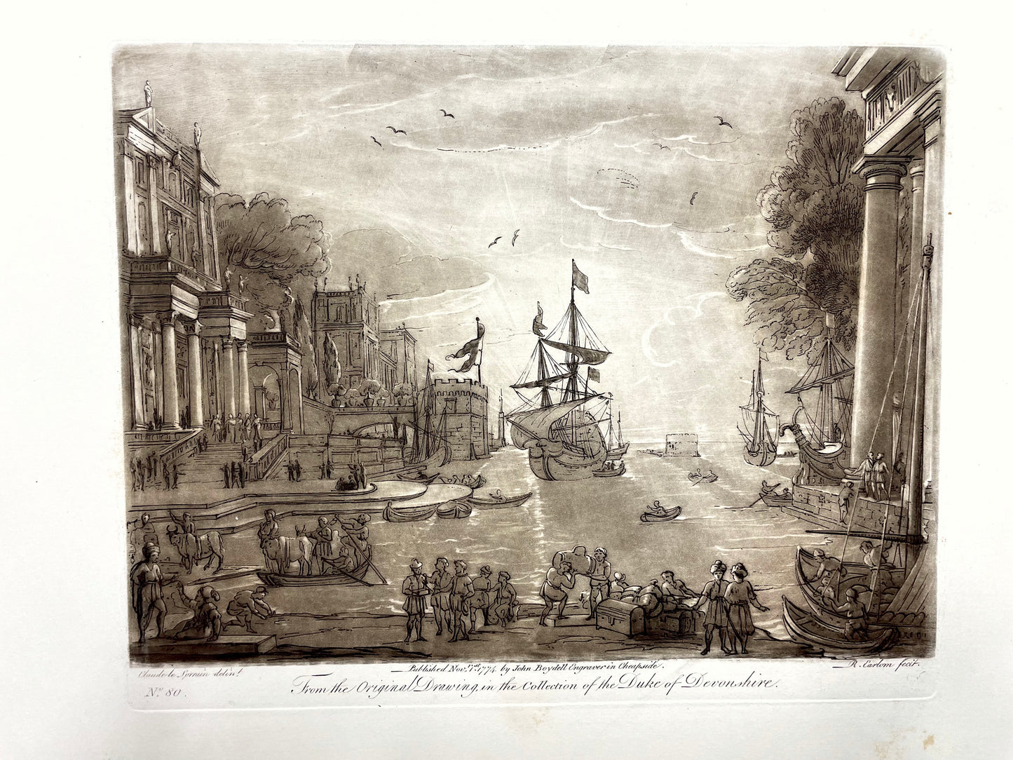 From the Original Drawing in the Collection of the Duke of Devonshire, Claude Lorrain, C. 1774