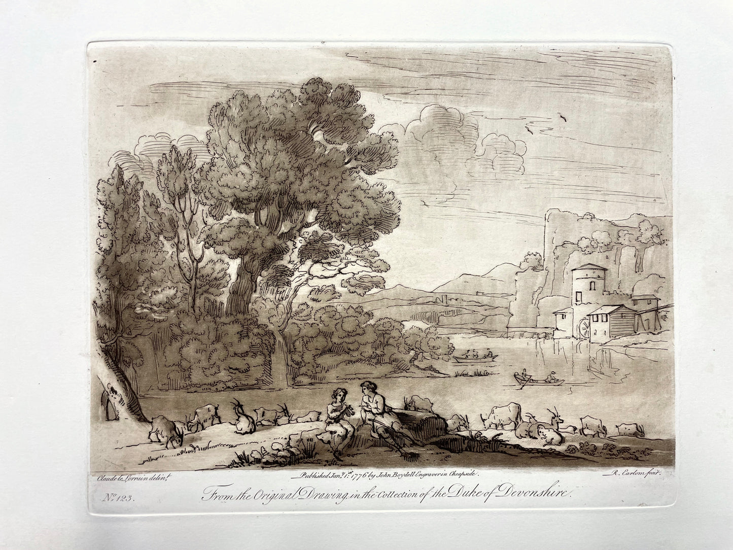 From the Original Drawing in the Collection of the Duke of Devonshire, Claude Lorrain, C. 1776