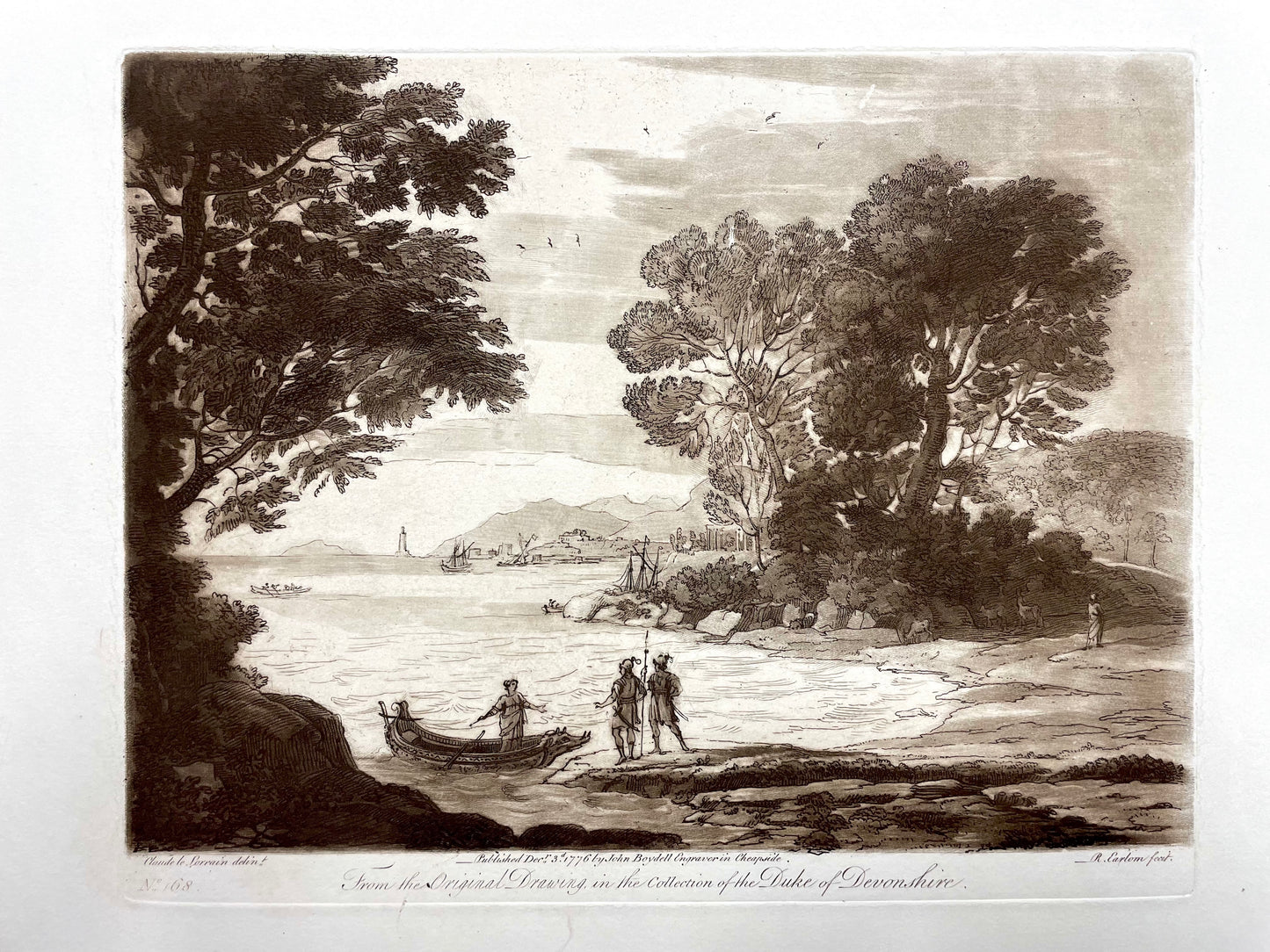 From the Original Drawing in the Collection of the Duke of Devonshire, Claude Lorrain, c.1776