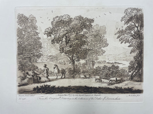 From the Original Drawing in the Collection of The Duke of Devonshire, Claude Lorrain, c.1777