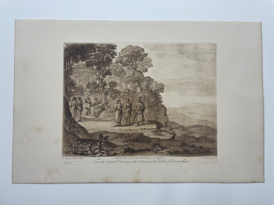 From the Original Drawing in the Collection of The Duke of Devonshire, Claude Lorrain, c. 1777