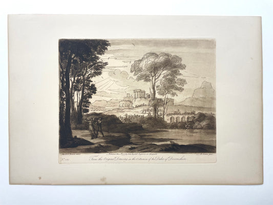 From the Original Drawing in the Collection of The Duke of Devonshire, Claude Lorrain, c. 1777