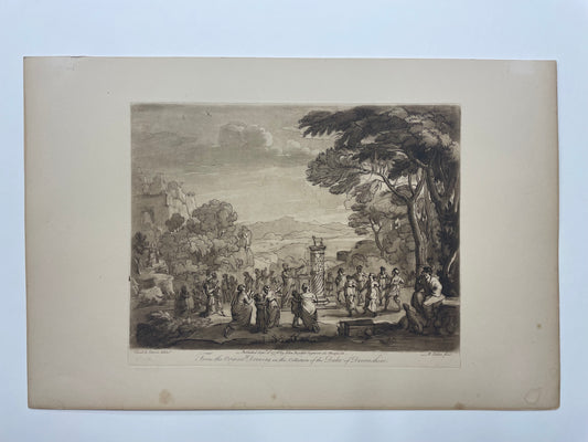 From the Original Drawing in the Collection of the Duke of Devonshire, Claude Lorrain, c. 1776