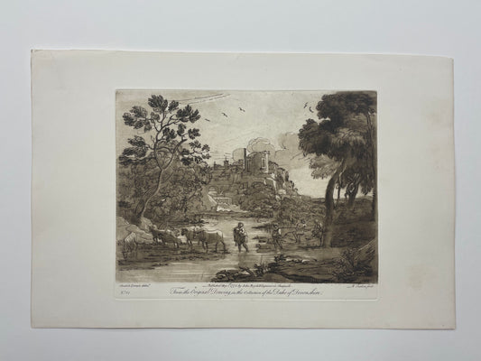 From the Original Drawing in the Collection of the Duke of Devonshire, Claude Lorrain, c. 1775