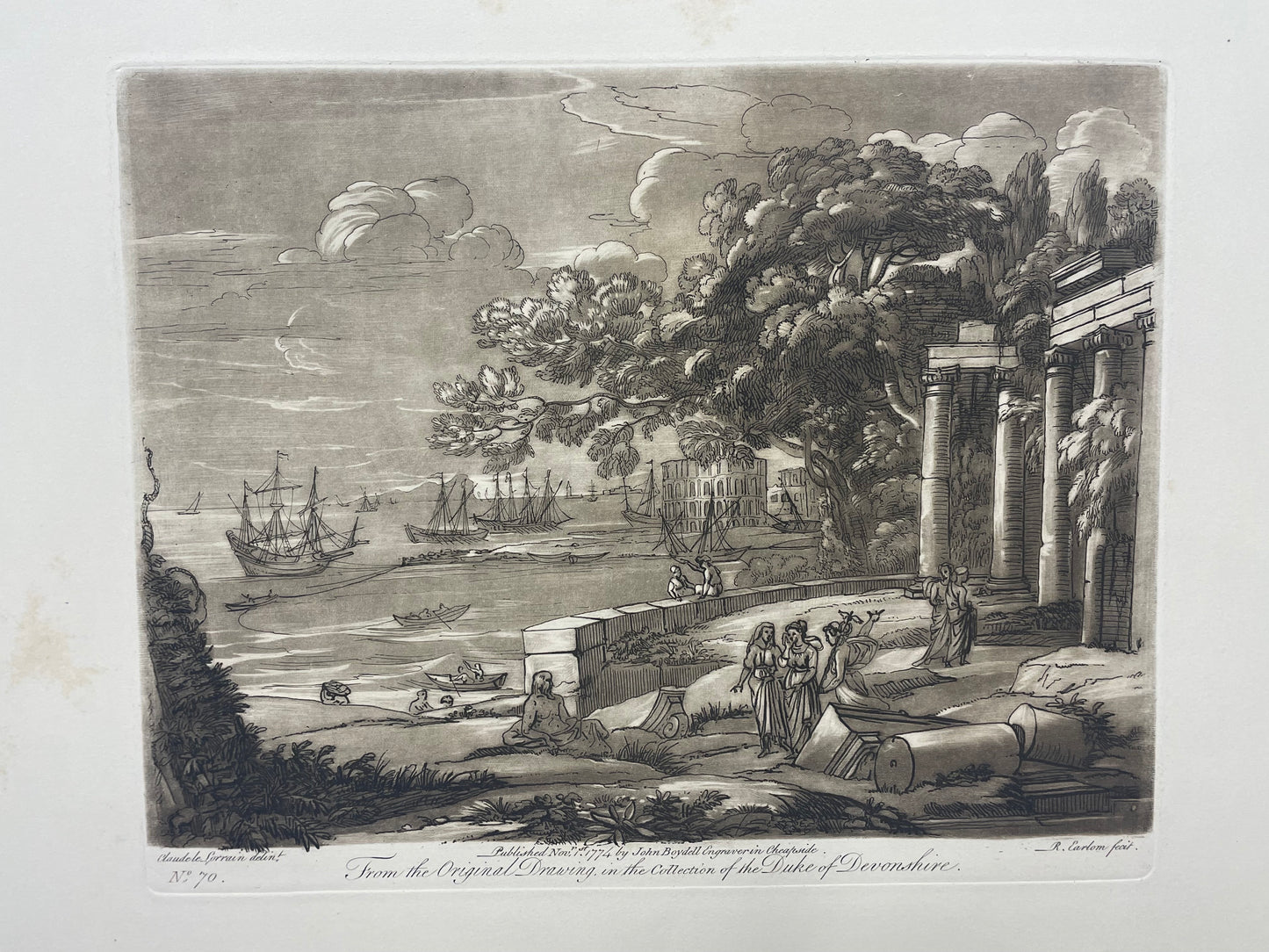 From the Original Drawing in the Collection of the Duke of Devonshire, Claude Lorrain, c. 1774