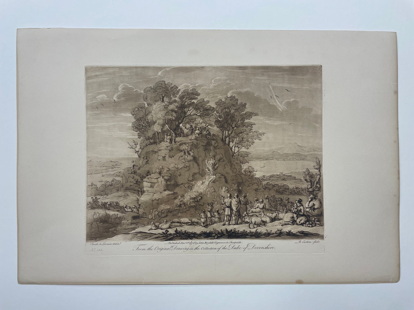 From the Original Drawing in the Collection of the Duke of Devonshire, Claude Lorrain, c. 1817