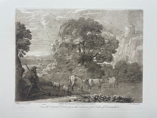 From the Original Drawing in the Collection of the Duke of Devonshire, Claude Lorrain, c. 1775