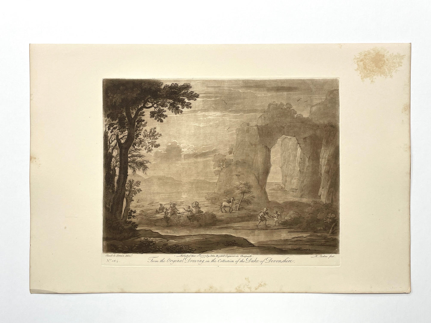 From the Original Drawing in the Collection of the Duke of Devonshire, Claude Lorrain, C. 1777