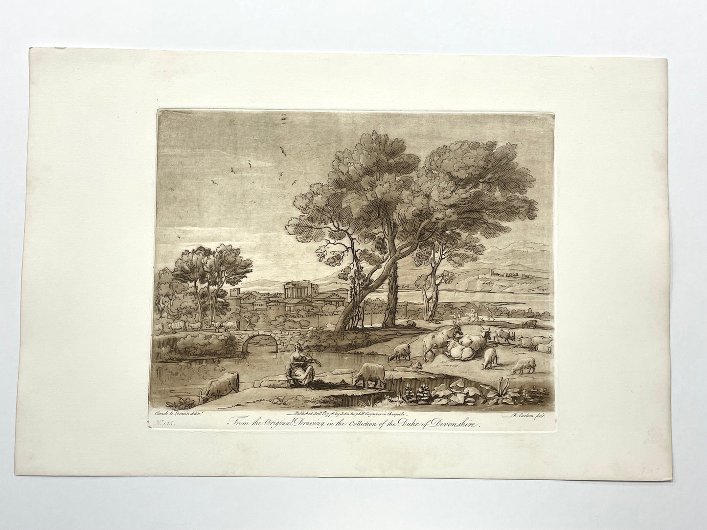 From the Original Drawing in the Collection of the Duke of Devonshire, Claude Lorrain, C. 1776