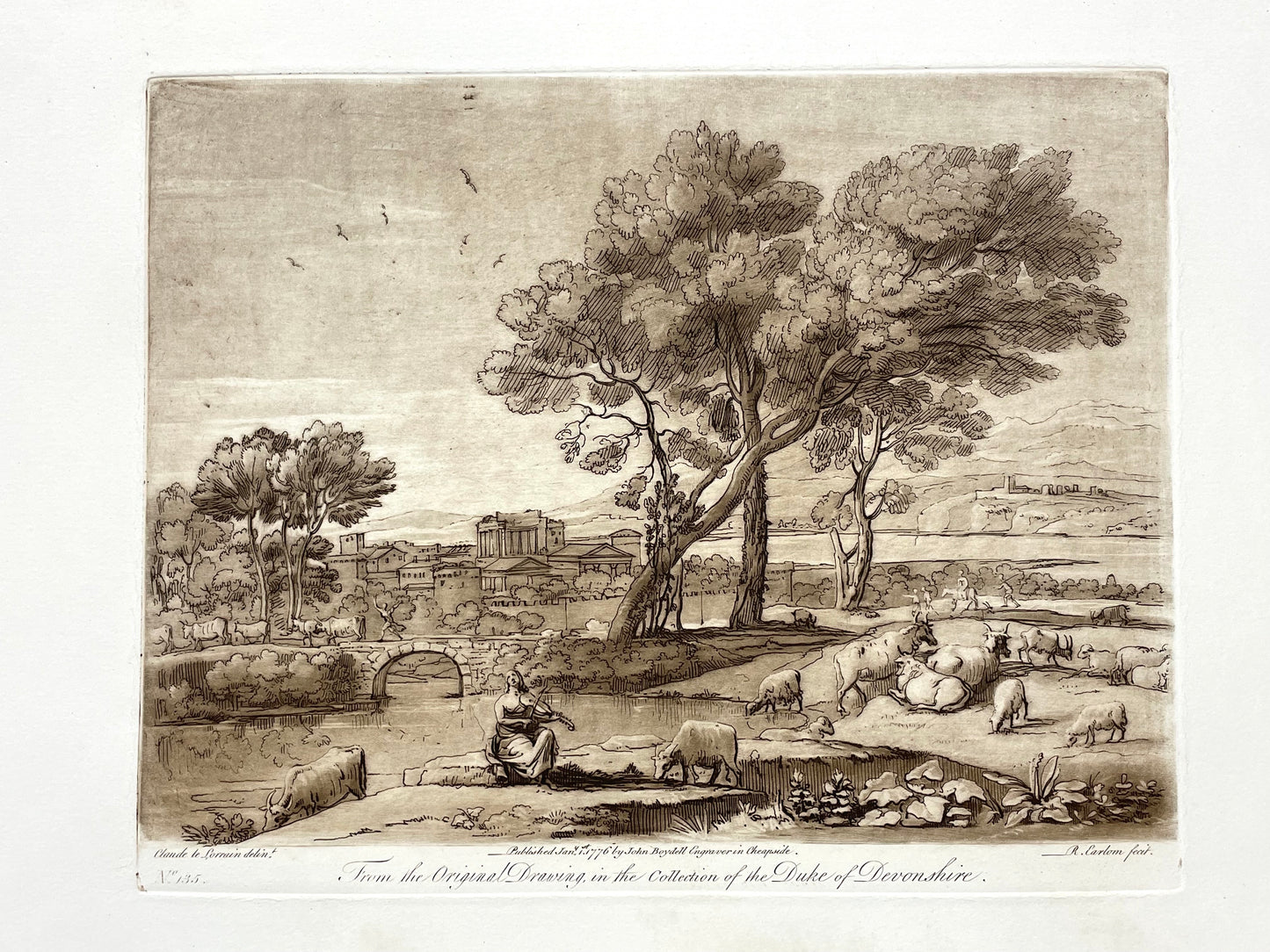 From the Original Drawing in the Collection of the Duke of Devonshire, Claude Lorrain, C. 1776