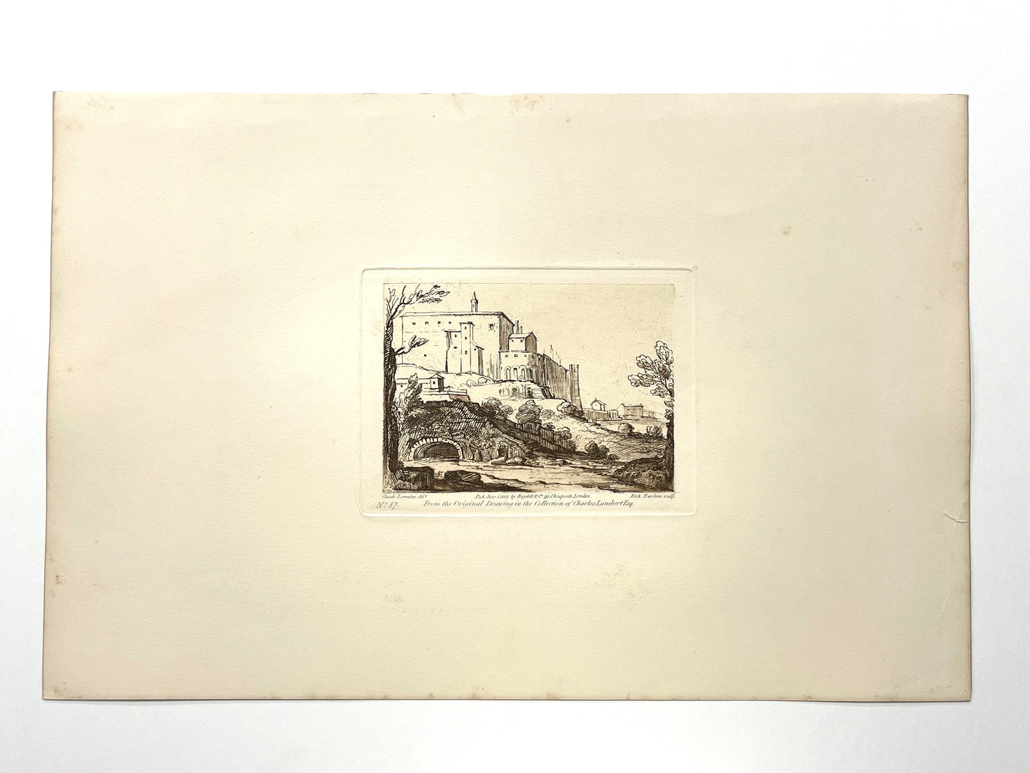 From the Original Drawing in the Collection of Charles Lambert, Claude Lorrain, C. 1807