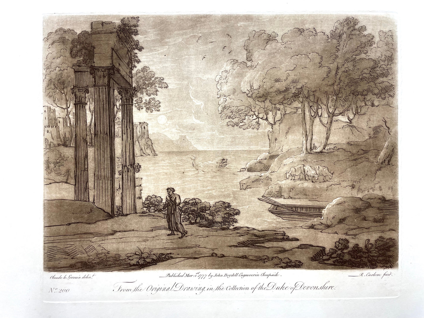 From the Original Drawing in the Collection of the Duke of Devonshire, Claude Lorrain, C. 1777