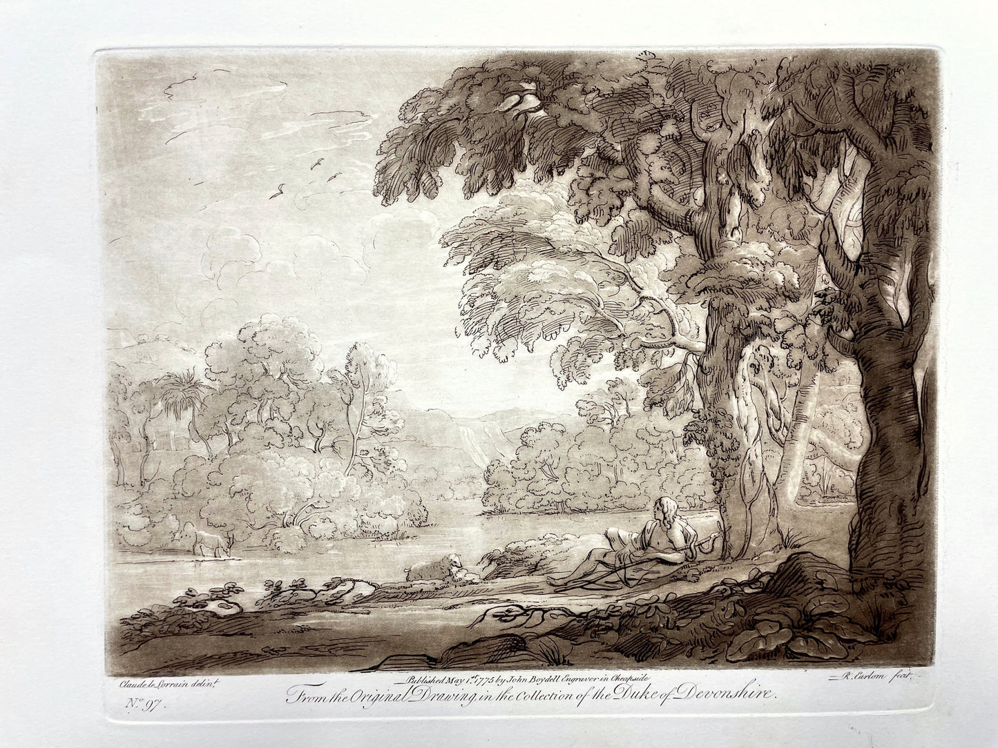 From the Original Drawing in the Collection of the Duke of Devonshire, Claude Lorrain, C. 1775