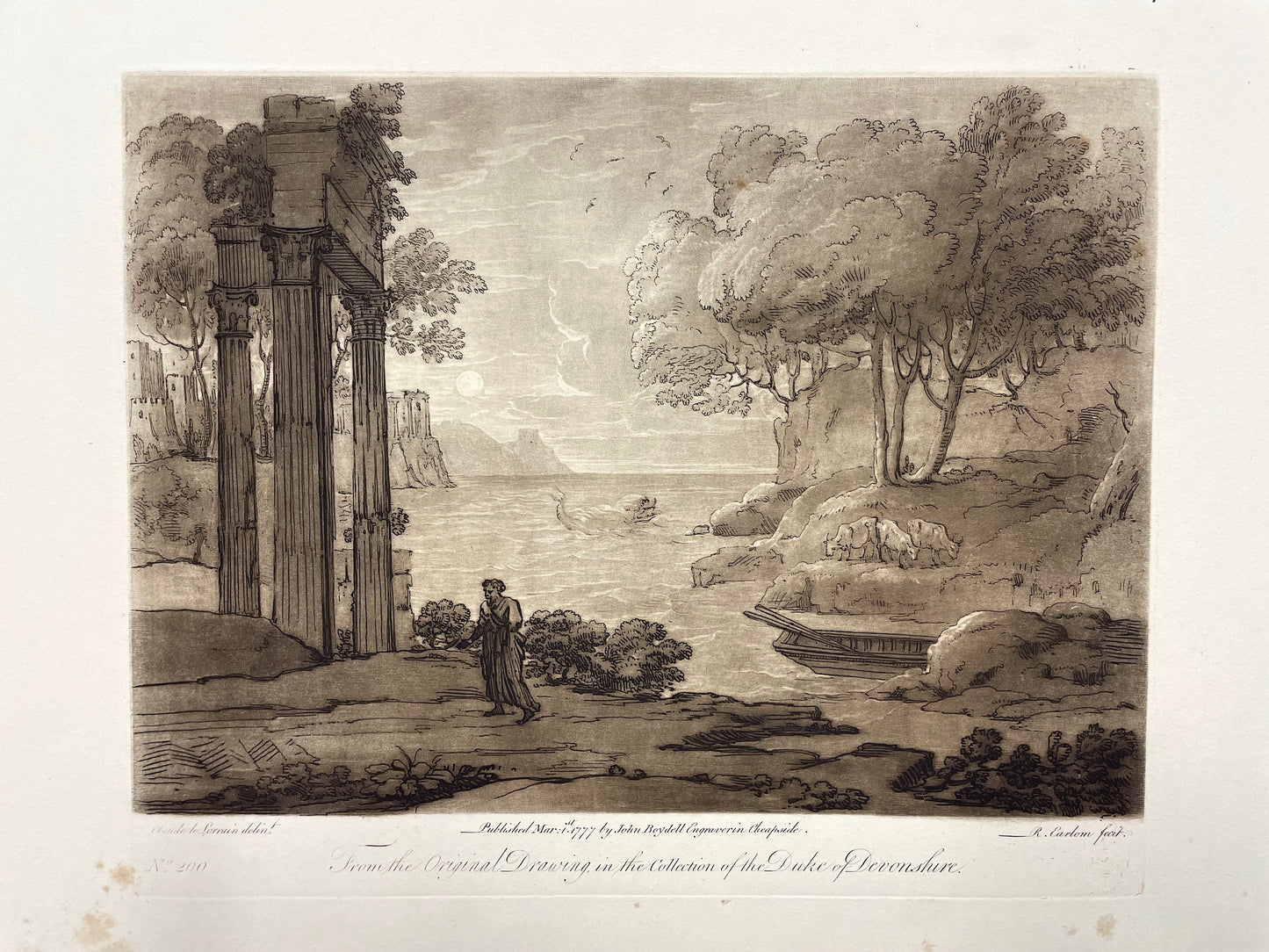 From the Original Drawing in the Collection of the Duke of Devonshire, Claude Lorrain, C. 1777