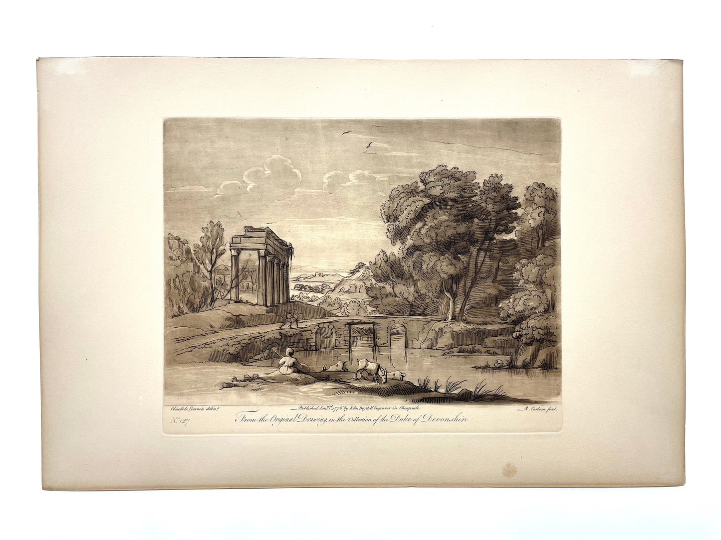 From the Original Drawing in the Collection of the Duke of Devonshire, Claude Lorrain, C. 1776