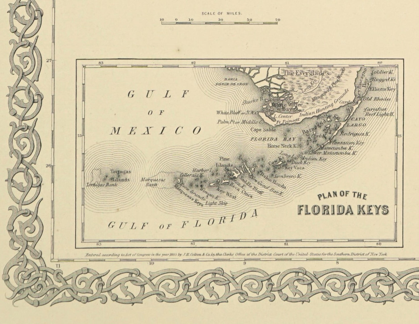 Antique Map of Florida