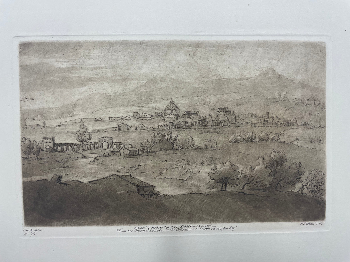 From the Original Drawing in the Collection of the Joseph Farrington, Claude Lorrain, c. 1810