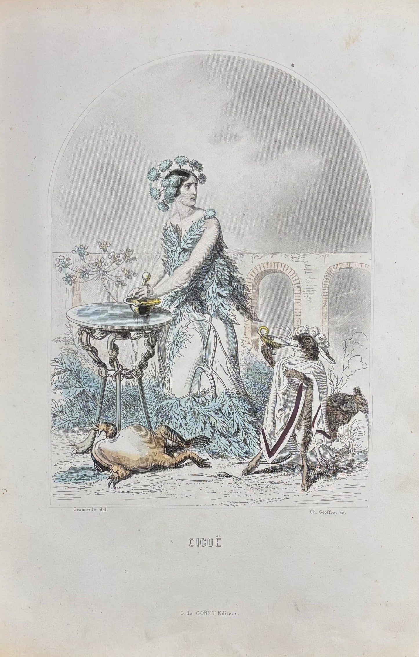 Cigue (Hemlock) by J.J. Grandville
