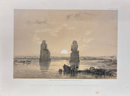 Colossal Statues in the Plain of Thebes by David Roberts