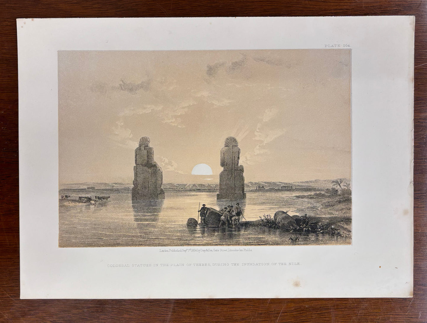 Colossal Statues in the Plain of Thebes by David Roberts
