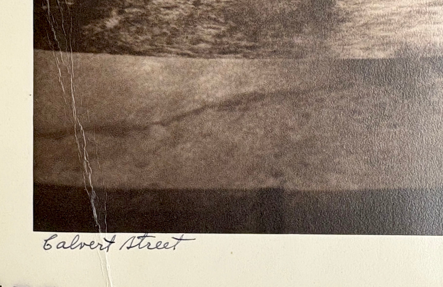 A. Aubrey Bodine, Calvert Street Baltimore, Signed Photograph, c.1965