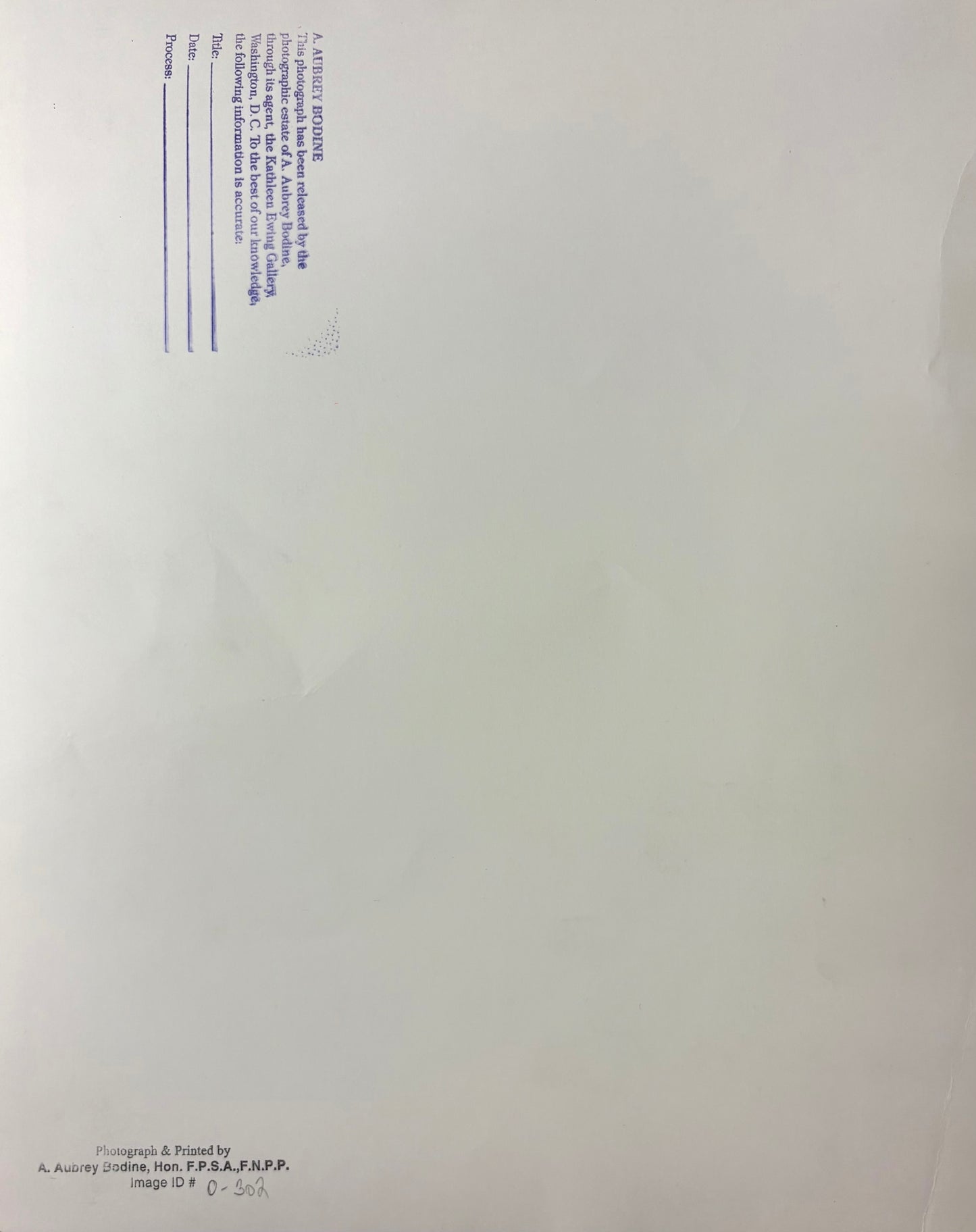 A. Aubrey Bodine, Calvert Street Baltimore, Signed Photograph, c.1965