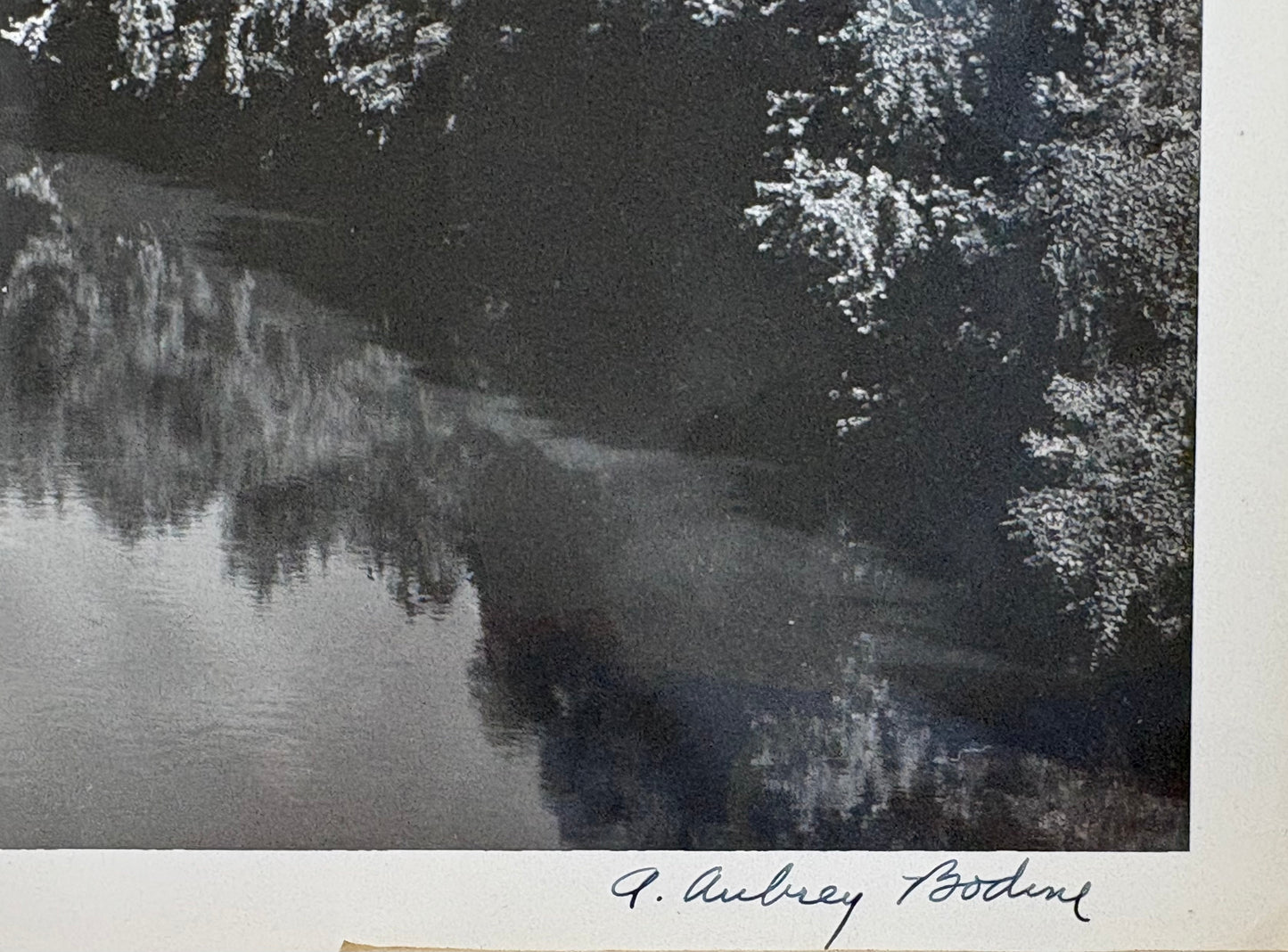 A. Aubrey Bodine, Potomac at Doe Gully, Signed Photograph, c. 1965