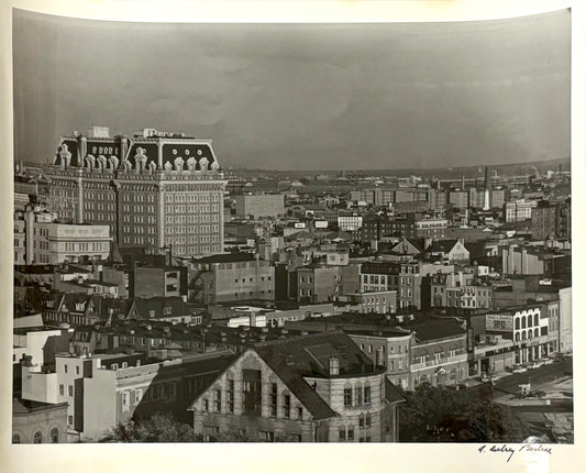 A. Aubrey Bodine Signed Photograph, Bird's Eye View of Baltimore