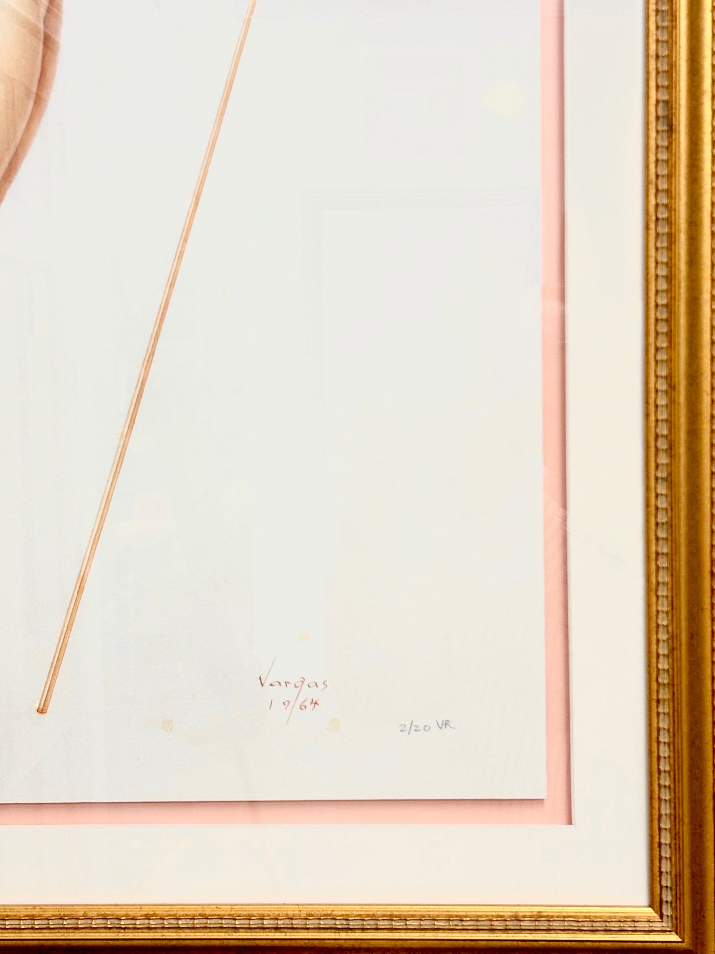 Vargas Pin-up Girl with Trident, Ltd Ed., Framed