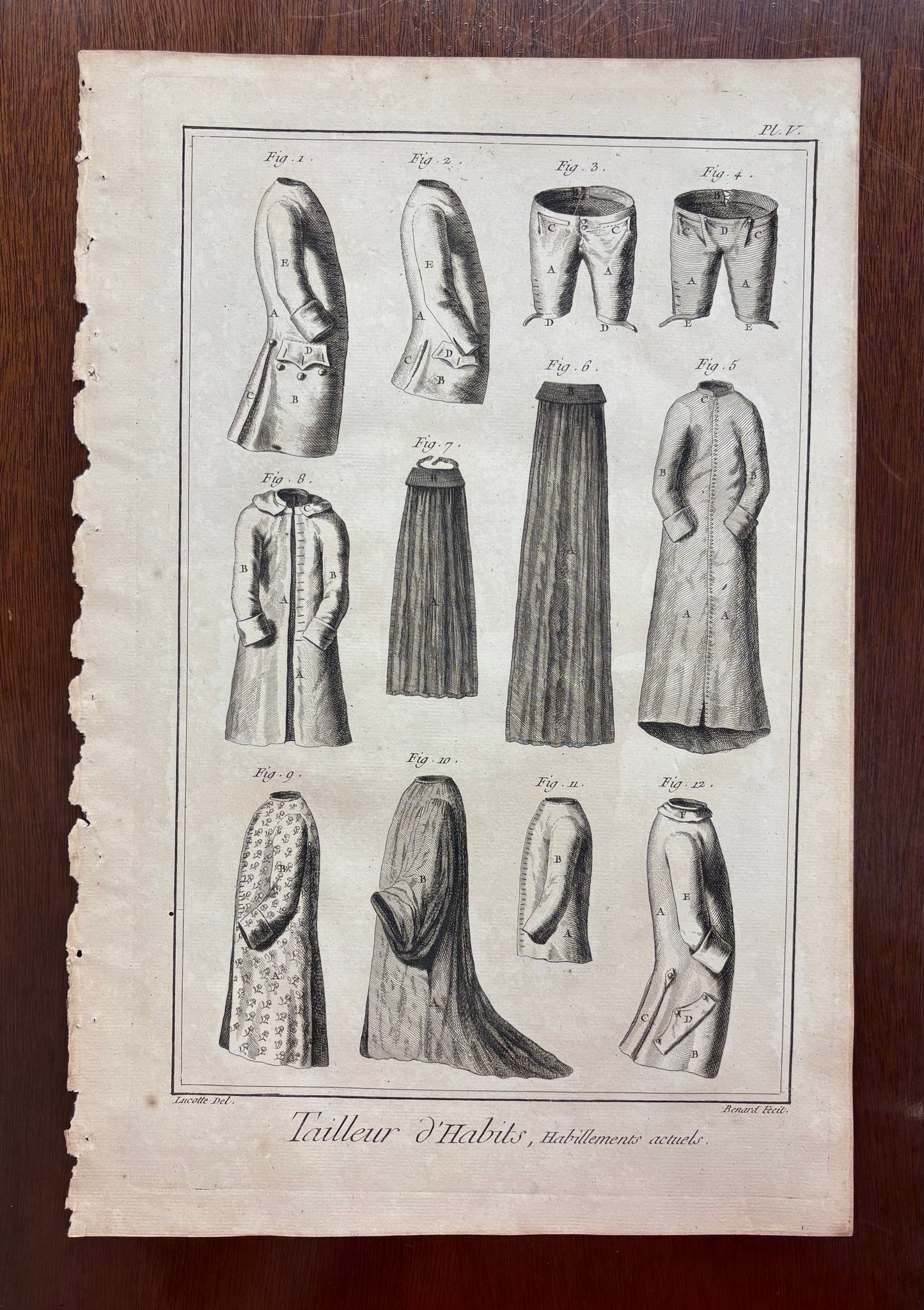 Plate V, Tailor of Clothes, Modern Attire by Louis-Jacques Goussier