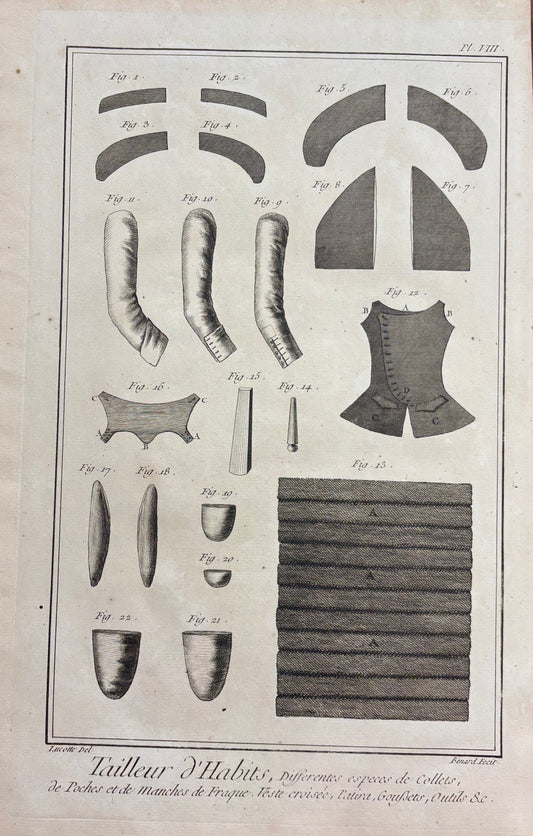 Plate VIII, Tailor of Clothes by Louis-Jacques Goussier
