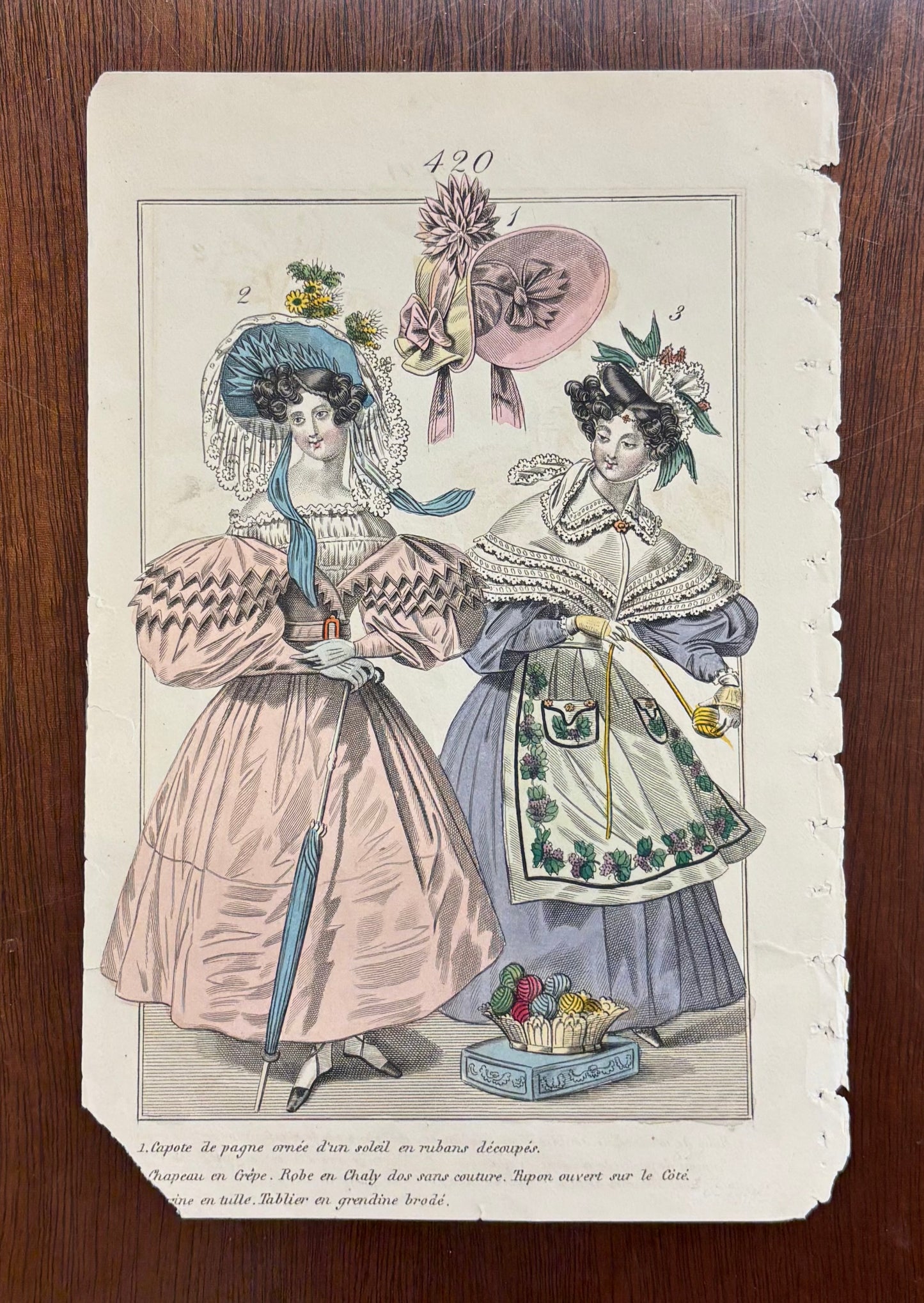 Fashion Plate 420 by an anonymous French artist