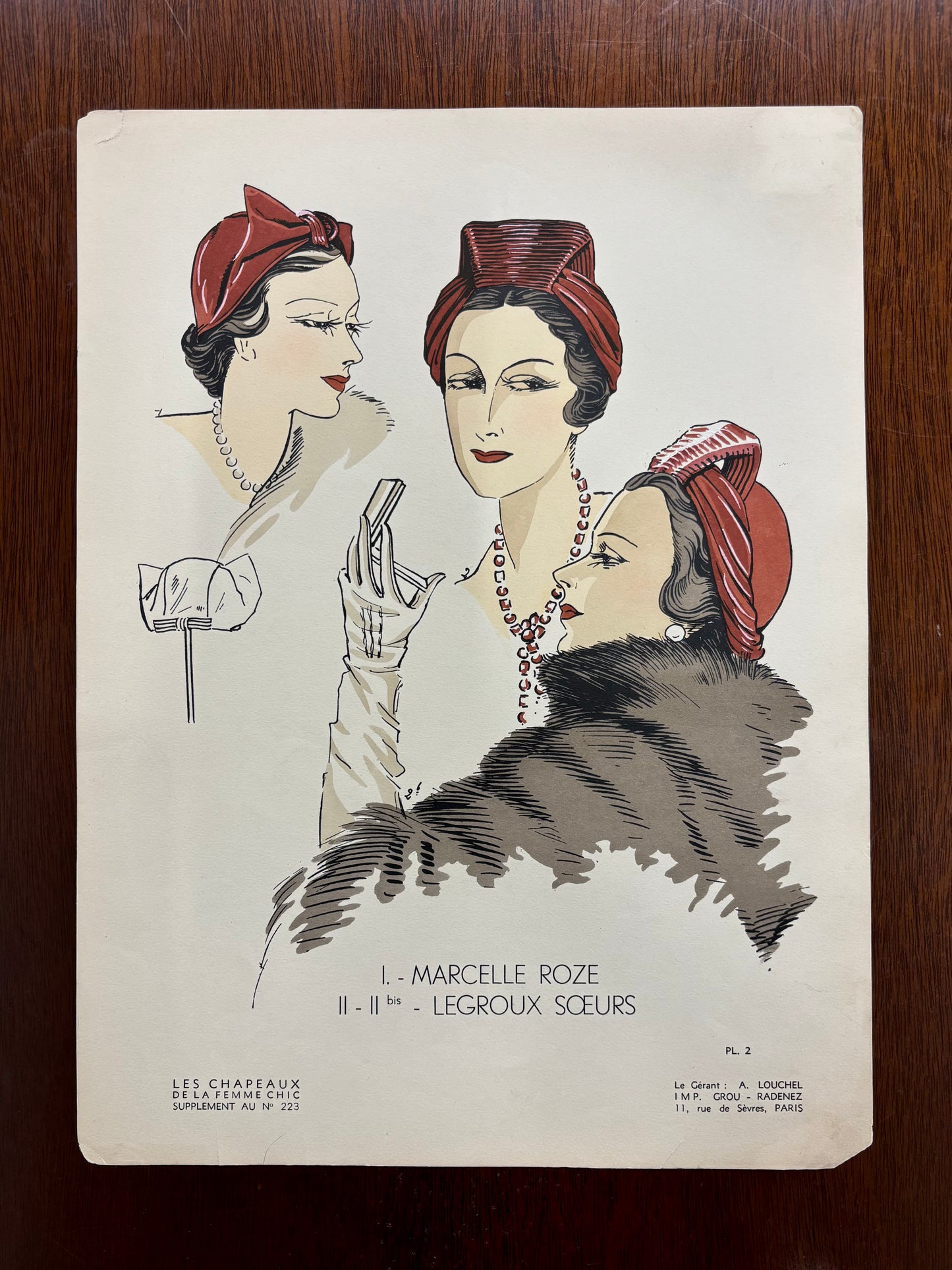 Fashion Plate 2, Les Chapeaux de la Femme, Anonymous Artist