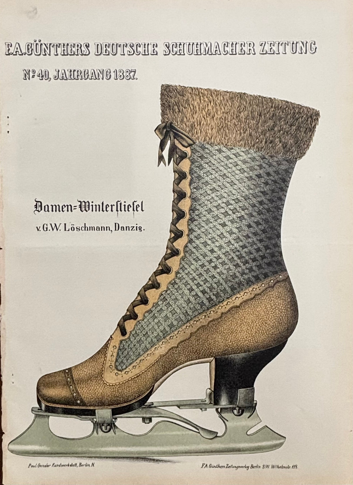 Ics skates No. 40, by Unknown