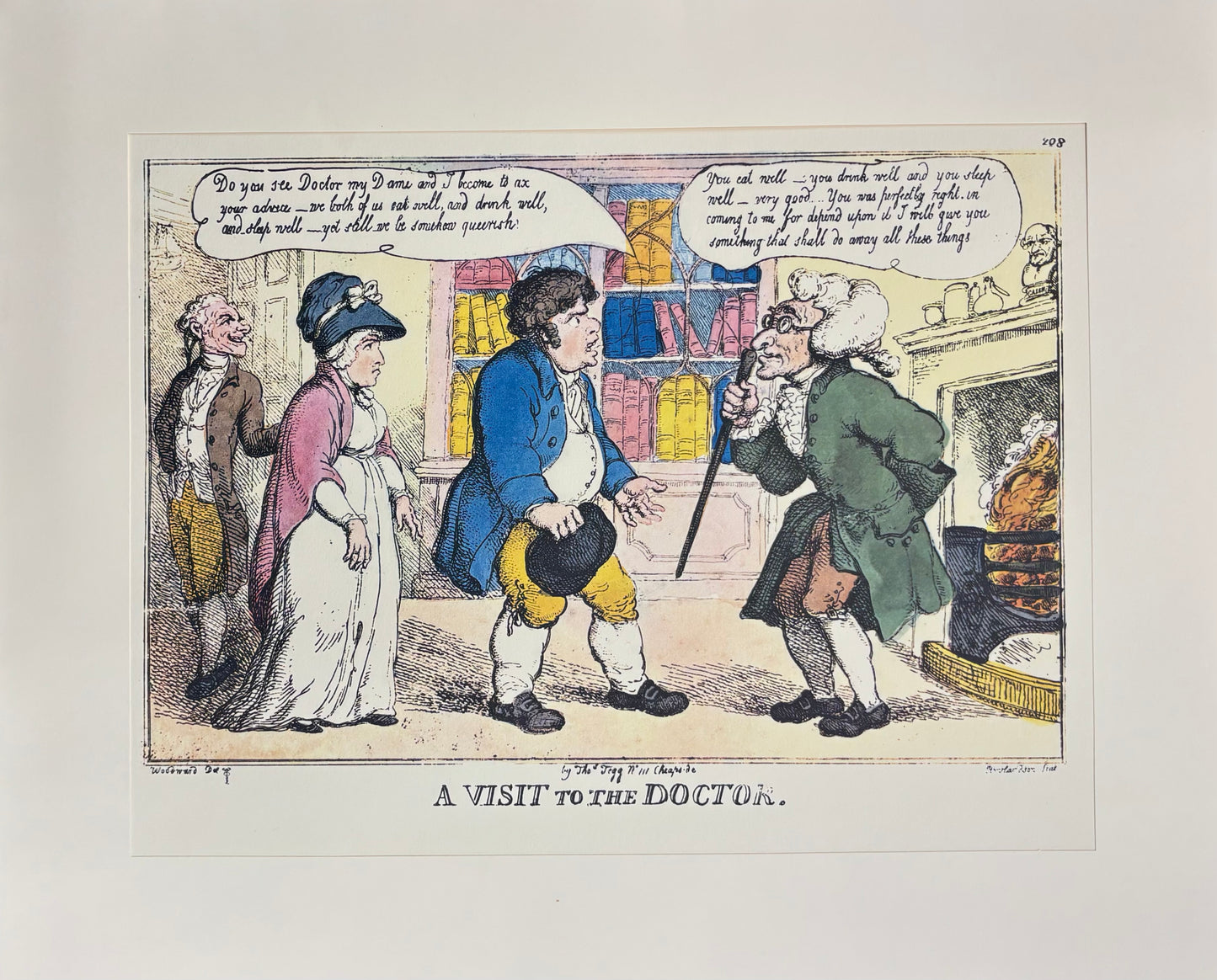 A Visit to the Doctor by Thomas Rowlandson