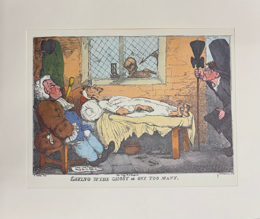 Giving Up the Ghost or One Too Many by Thomas Rowlandson