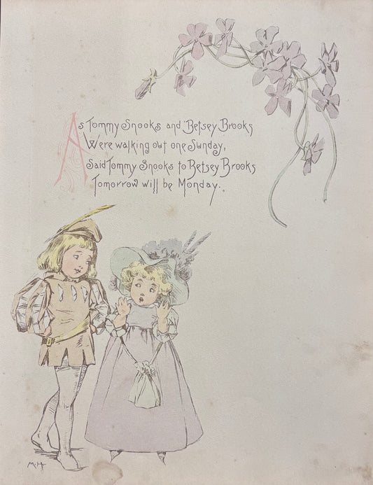 "As Tommy Snooks and Betsey Brooks," by Maud Humphrey
