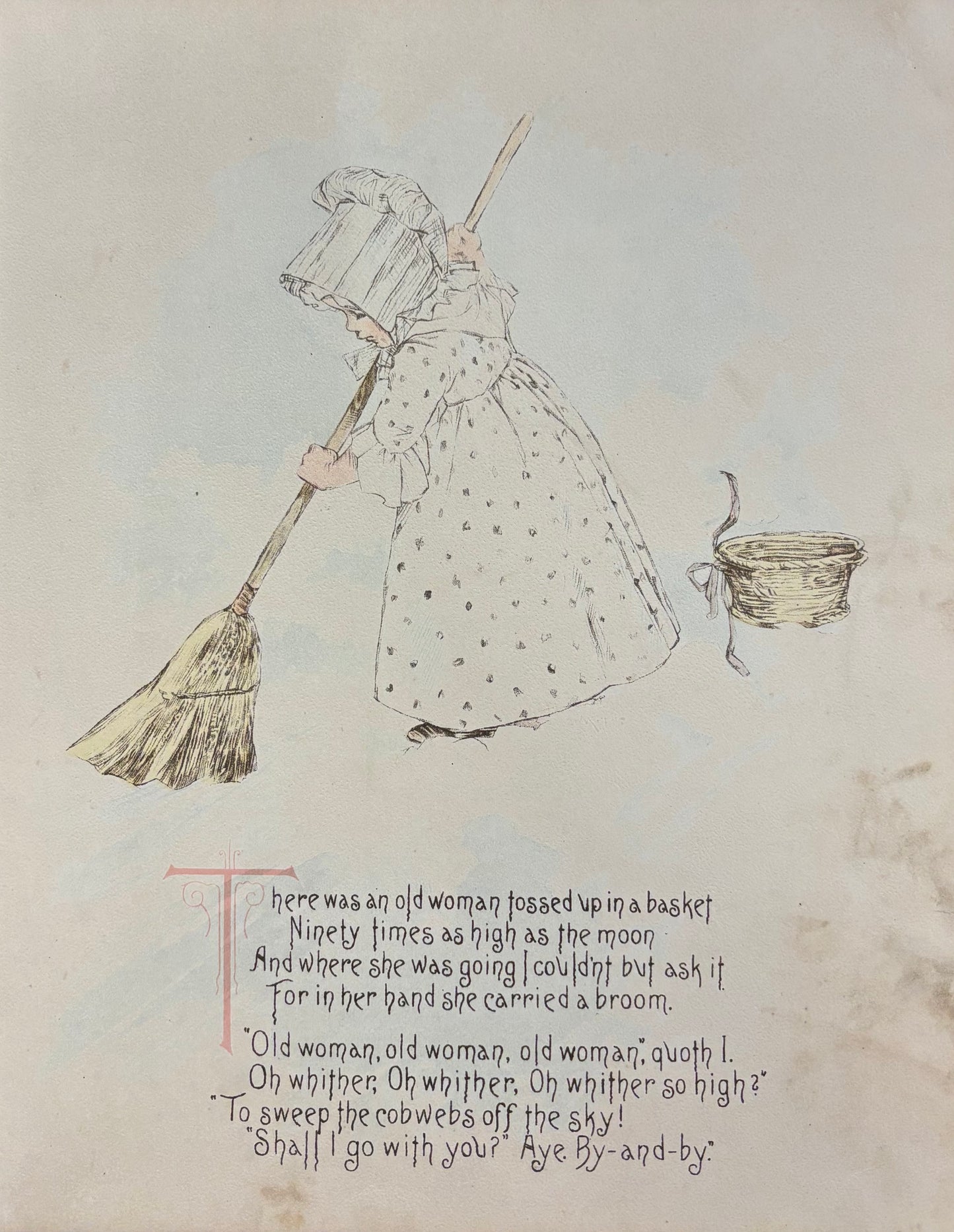 “There Was an Old Woman Tossed Up in a Basket,” by Maud Humphrey