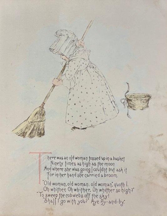“There Was an Old Woman Tossed Up in a Basket,” by Maud Humphrey