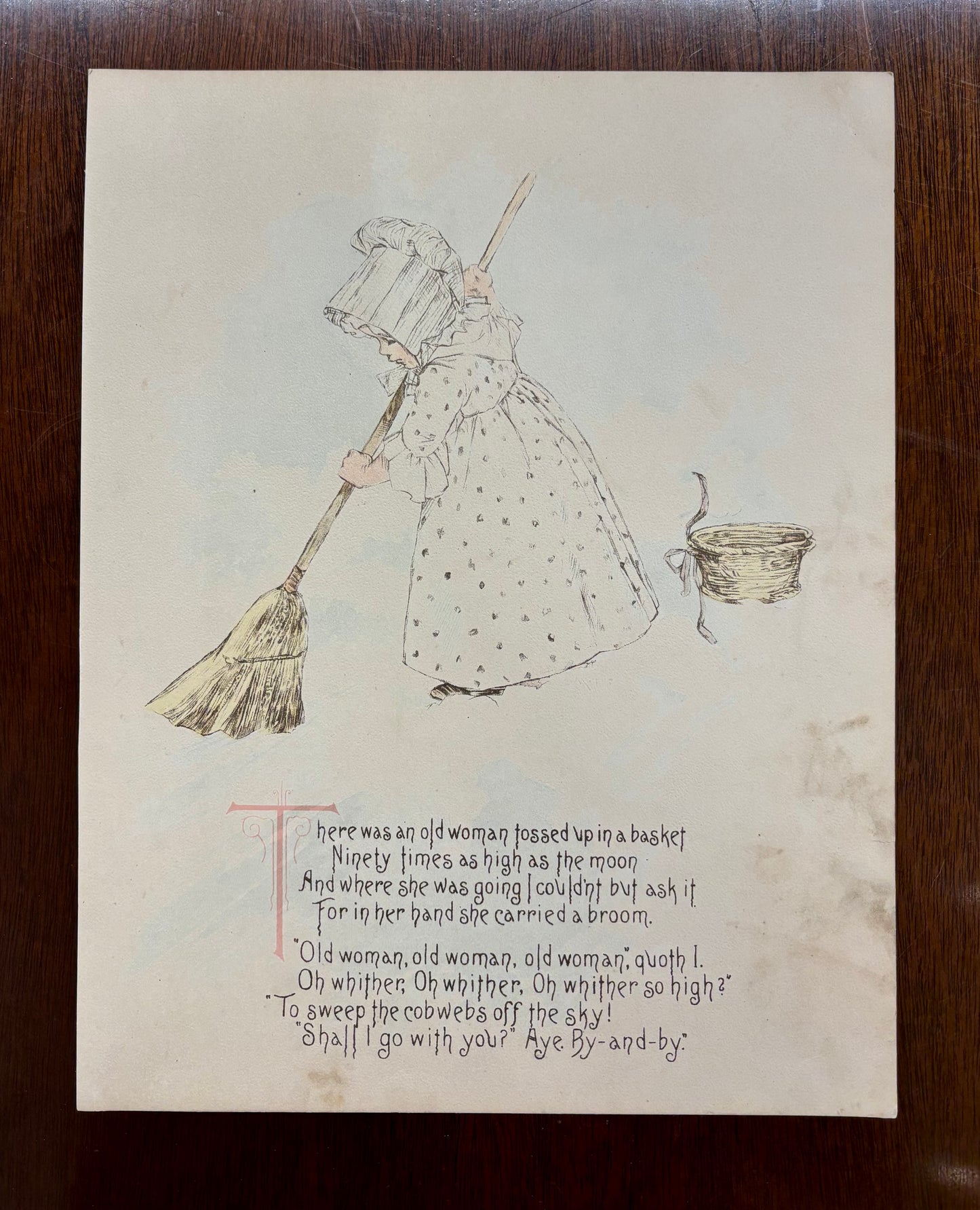 “There Was an Old Woman Tossed Up in a Basket,” by Maud Humphrey