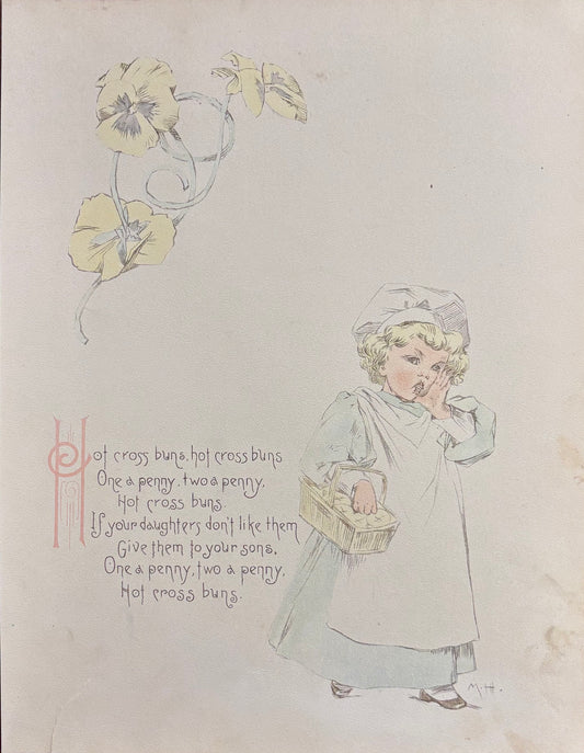 "Hot Cross Buns” by Maud Humphrey