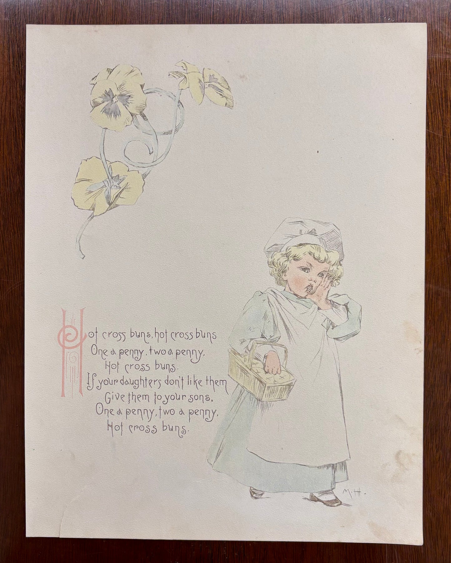 "Hot Cross Buns” by Maud Humphrey