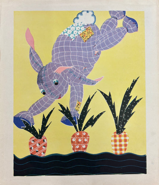 Rabbit and Carrots by Fern Bisel Peat