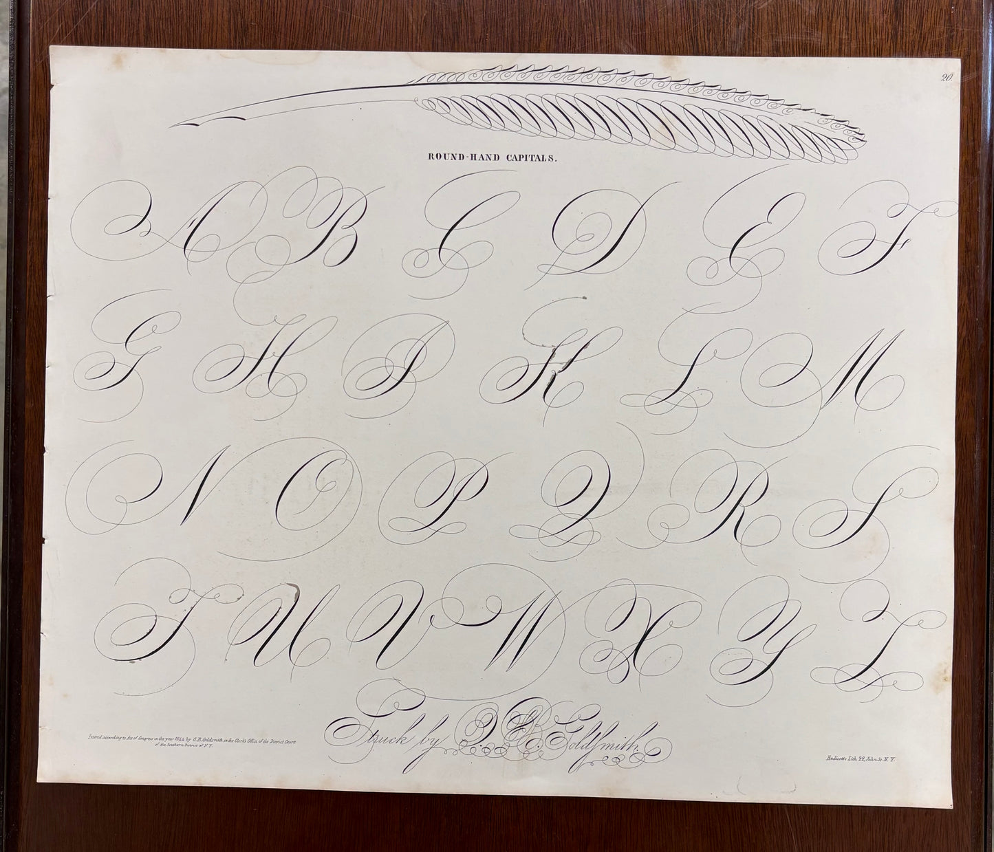Round Hand Capitals by Oliver B. Goldsmith