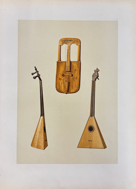 Welsh Crwth and Russian Balalaika by William Gibb