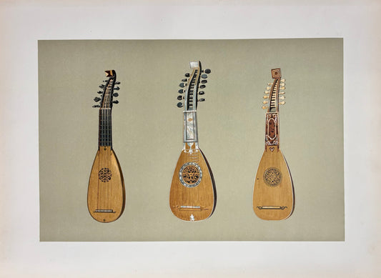 Pandurina and Two Milanese Mandolines by William Gibb