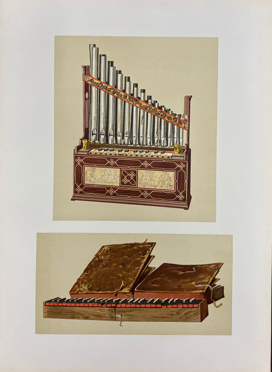Portable Organ and Bible Regal by William Gibb